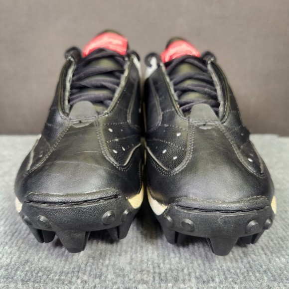 Rawlings Endzone Low Mens Size 11 Black White Athletic Low Top Baseball Cleats - Picture 2 of 9